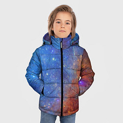 Куртка зимняя для мальчика Яркая вселенная, цвет: 3D-черный — фото 2