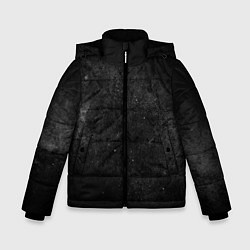 Куртка зимняя для мальчика Черный космос black space, цвет: 3D-светло-серый