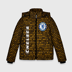 Куртка зимняя для мальчика ЧЕЛСИ Chelsea - Звезды, цвет: 3D-черный
