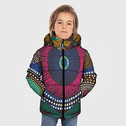 Куртка зимняя для мальчика Африка Орнамент, цвет: 3D-черный — фото 2