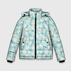 Куртка зимняя для мальчика Ромашковое поле, цвет: 3D-светло-серый