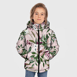 Куртка зимняя для мальчика Цветы Букет Из Протей, цвет: 3D-красный — фото 2