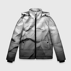 Зимняя куртка для мальчика Мятая бумага Текстура Crumpled Paper Texture
