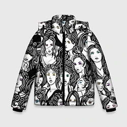 Куртка зимняя для мальчика 26 девушек, цвет: 3D-светло-серый