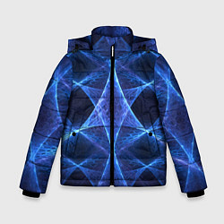 Куртка зимняя для мальчика Объёмный геометрический паттерн Volumetric geometr, цвет: 3D-красный