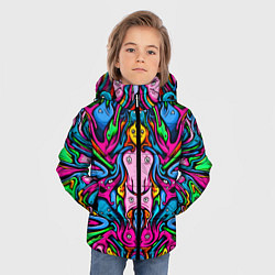 Куртка зимняя для мальчика ОПТИЧЕСКАЯ ИЛЛЮЗИЯ СУЩЕСТВ, цвет: 3D-черный — фото 2
