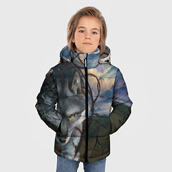 Куртка зимняя для мальчика IN COLD wolf without logo, цвет: 3D-светло-серый — фото 2
