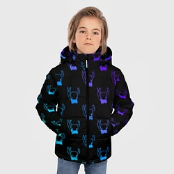 Куртка зимняя для мальчика Он тебe не милашка Ноllow Knight, цвет: 3D-черный — фото 2