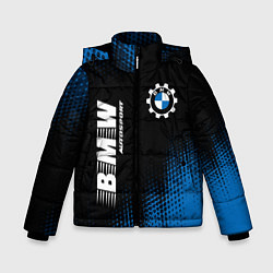 Куртка зимняя для мальчика BMW BMW Autosport Абстракция, цвет: 3D-черный