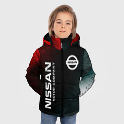 Куртка зимняя для мальчика НИССАН МОТОР - Космос, цвет: 3D-черный — фото 2