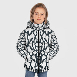 Куртка зимняя для мальчика Animal Black and White Pattern, цвет: 3D-черный — фото 2
