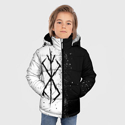 Куртка зимняя для мальчика КЛЕЙМО ЖЕРТВЫ ЧБ БЕРСЕРК, цвет: 3D-светло-серый — фото 2