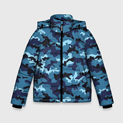 Зимняя куртка для мальчика Камуфляж Тёмно-Синий Camouflage Dark-Blue
