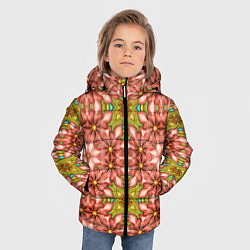 Куртка зимняя для мальчика Калейдоскоп текстуры 3D, цвет: 3D-светло-серый — фото 2