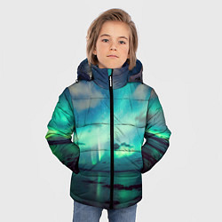 Куртка зимняя для мальчика Aurora borealis, цвет: 3D-светло-серый — фото 2