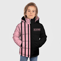 Куртка зимняя для мальчика BLACKPINK HALF BLACK-PINK MINI LOGO, цвет: 3D-черный — фото 2