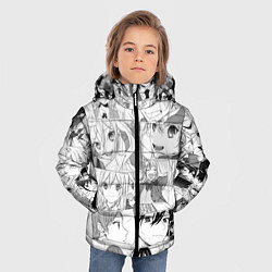 Куртка зимняя для мальчика Horimiya pattern, цвет: 3D-светло-серый — фото 2
