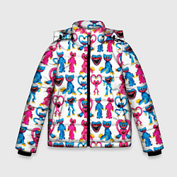 Куртка зимняя для мальчика POPPY PLAYTIME HAGGY WAGGY AND KISSY MISSY PATTERN, цвет: 3D-светло-серый