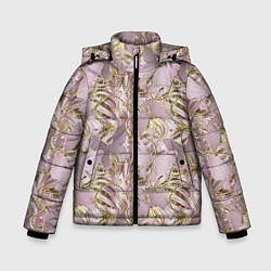 Зимняя куртка для мальчика Золотистые бабочки