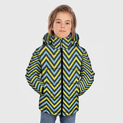 Куртка зимняя для мальчика Ретро Зигзаг, цвет: 3D-красный — фото 2