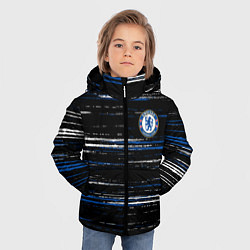 Куртка зимняя для мальчика Chelsea челси лого, цвет: 3D-красный — фото 2