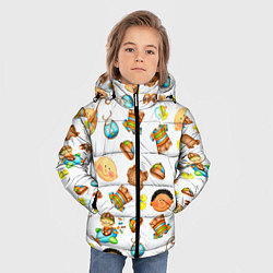Куртка зимняя для мальчика TEXTURE OF CHILDRENS PICTURES, цвет: 3D-светло-серый — фото 2