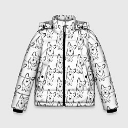 Зимняя куртка для мальчика Корги принт