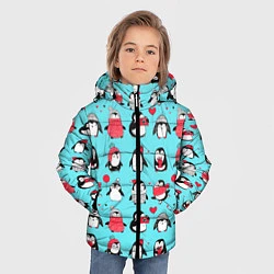 Куртка зимняя для мальчика PENGUINS ON THE POSITIVE, цвет: 3D-светло-серый — фото 2