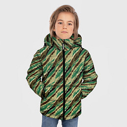 Куртка зимняя для мальчика Абстрактный узор камуфляжной расцветки, цвет: 3D-светло-серый — фото 2