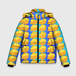 Куртка зимняя для мальчика Сыр сыр сыр, цвет: 3D-черный