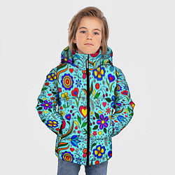 Куртка зимняя для мальчика FLOWER PALETTE, цвет: 3D-светло-серый — фото 2