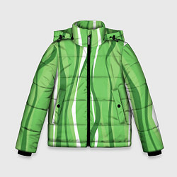 Куртка зимняя для мальчика Водоросли, цвет: 3D-светло-серый