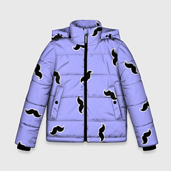 Куртка зимняя для мальчика Много усов, цвет: 3D-светло-серый