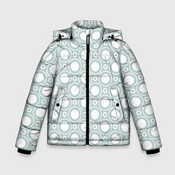 Зимняя куртка для мальчика Белые круги: паттерн