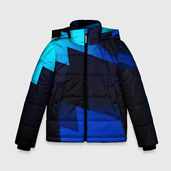 Зимняя куртка для мальчика Абстрактные геометрические объёмные фигуры - Синий