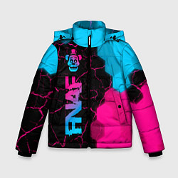 Зимняя куртка для мальчика FNAF - neon gradient: по-вертикали