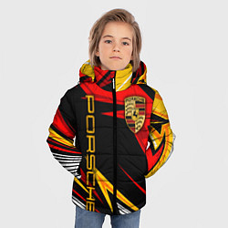 Куртка зимняя для мальчика ПОРШЕ - RED SPORT, цвет: 3D-черный — фото 2