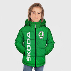Куртка зимняя для мальчика Skoda abstraction sport, цвет: 3D-красный — фото 2