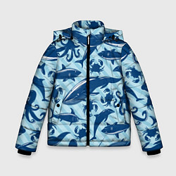 Зимняя куртка для мальчика Жители океанских глубин