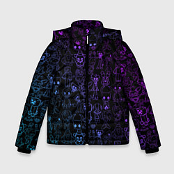 Куртка зимняя для мальчика Разные персонажи игр, цвет: 3D-черный