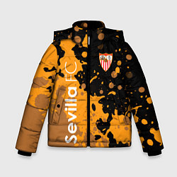 Куртка зимняя для мальчика Sevilla Краска, цвет: 3D-черный