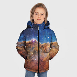 Куртка зимняя для мальчика Туманность Киля, цвет: 3D-черный — фото 2