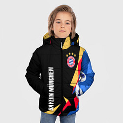 Куртка зимняя для мальчика Bayern munchen Sport - цветные геометрии, цвет: 3D-светло-серый — фото 2