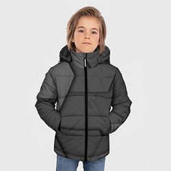 Куртка зимняя для мальчика Черные геометрические фигуры в трехмерном простран, цвет: 3D-черный — фото 2