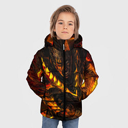 Куртка зимняя для мальчика Берсерк Гатс В Огне, цвет: 3D-красный — фото 2