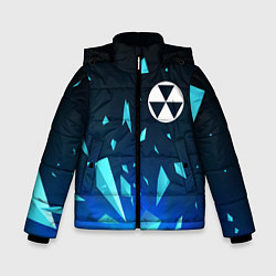 Куртка зимняя для мальчика Fallout взрыв частиц, цвет: 3D-черный