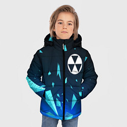 Куртка зимняя для мальчика Fallout взрыв частиц, цвет: 3D-черный — фото 2