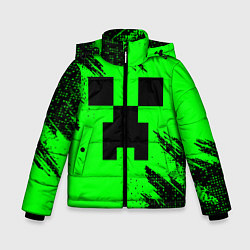 Куртка зимняя для мальчика Minecraft squares, цвет: 3D-светло-серый
