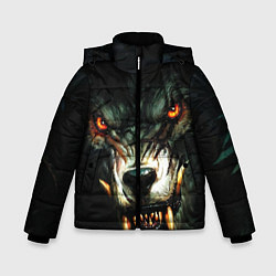 Зимняя куртка для мальчика Злой волк с длинными клыками