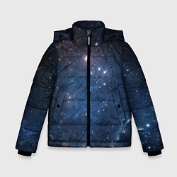 Куртка зимняя для мальчика Молчаливый космос, цвет: 3D-светло-серый